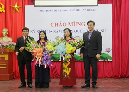  Công đoàn Bộ VHTTDL tổ chức kỷ niệm Ngày Quốc tế phụ nữ 8/3 tại 