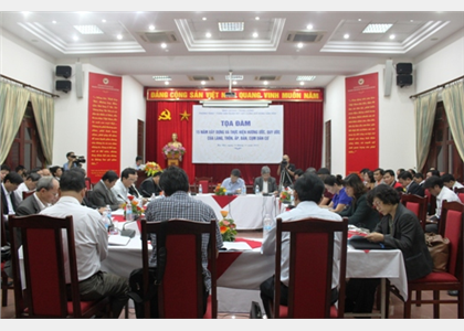 Tọa đàm 15 năm về xây dựng, thực hiện hương ước, quy ước của làng, thôn, ấp, bản, cụm dân cư
