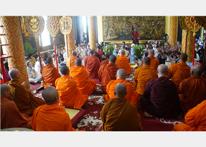 Mừng Lễ đặt Bát hội đầu năm mới ất tỵ 2025 tại chùa khmer