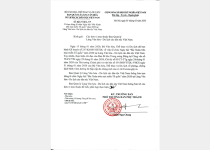Ban Quản lý: Triển khai phòng, chống dịch bệnh viêm đường hô hấp cấp trong hoạt động lễ hội