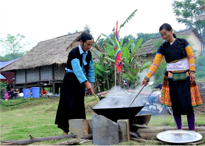 Đến “Làng” thưởng thức sản vật cao nguyên Mộc Châu