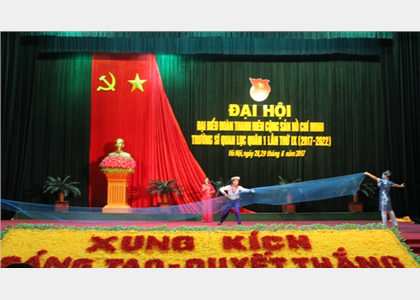 Đoàn Cơ sở tham gia giao lưu chào mừng ĐH Đoàn Trường Sỹ quan Lục quân 1