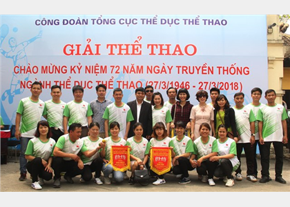 Công đoàn BQL tham gia thi đấu kỷ niệm Ngày Truyền thống ngành TDTT