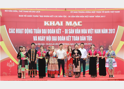  Khai mạc Tuần “Đại đoàn kết các dân tộc - Di sản văn hóa Việt Nam”năm 2017  tại Ngôi nhà chung