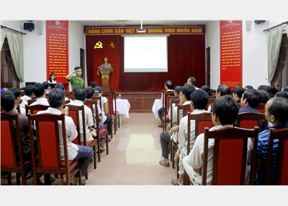 Khai giảng lớp tập huấn nghiệp vụ an ninh trật tự, phòng cháy chữa cháy