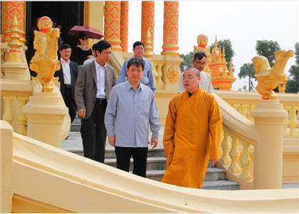 Làm việc với Ban Tôn giáo CP và Trung ương Giáo hội Phật giáo VN
