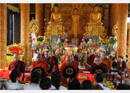 Lễ cầu phúc Rằm tháng Giêng tại chùa Khmer