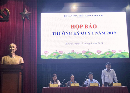 Giới thiệu sự kiện Ngày Văn hóa các dân tộc Việt Nam (19/4) tại Họp báo thường kỳ quý I năm 2019 của Bộ VHTTDL 